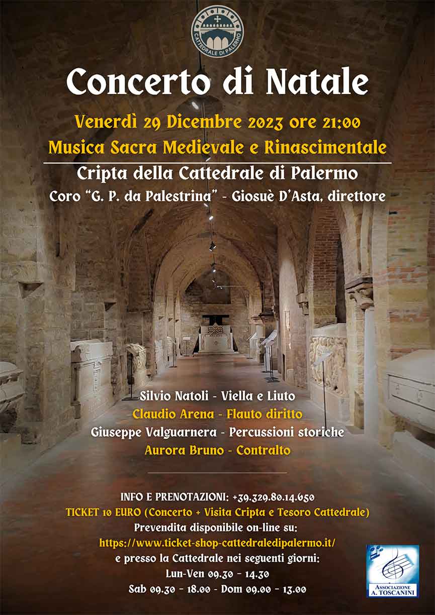 Concerto di Natale Cripta della Cattedrale  Palermo